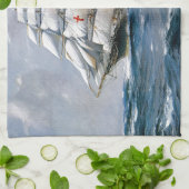 Dreadnought-Segelschiff Handtuch (Gefaltet)