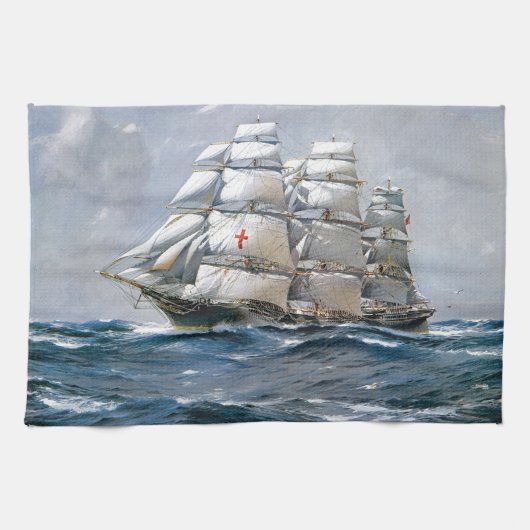 Dreadnought-Segelschiff Handtuch (Horizontal)