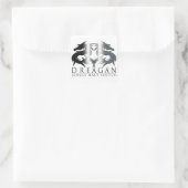 Dreagan Quadratischer Aufkleber (Tasche)
