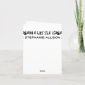 Dream a little dream Notecard Karte (Rückseite)