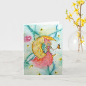 Dream a little dream Notecard Karte (Gelbe Blume)