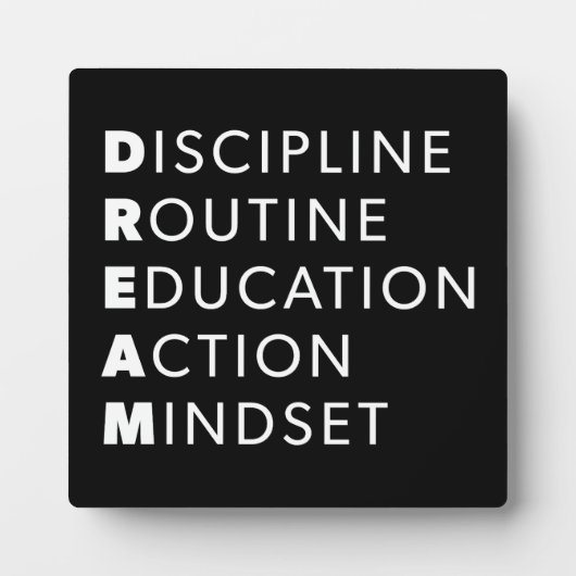 Dream Acronym - Schleifen, Gymnastik, Husteln, Erf Fotoplatte (Vorderseite)