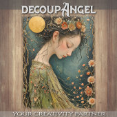 Dream Amid Moonlit Blume - Decoupage - Seidenpapier