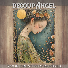 Dream Amid Moonlit Blume - Decoupage - Seidenpapier