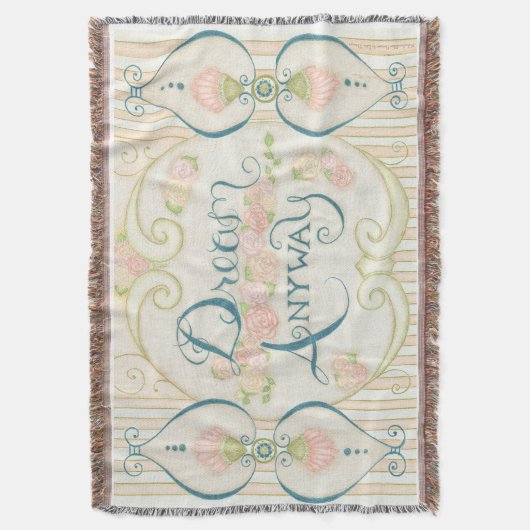 Dream Anyway Throw Blanket Decke (Vorderseite Vertikal)
