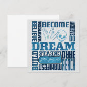 Dream - ASL Design Einladung (Vorne/Hinten)