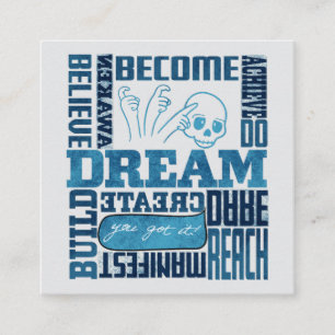 Dream - ASL Design Quadratische Visitenkarte