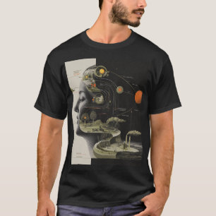 Dream Atlas — Surrealer Mind Map Collage T-Shirt