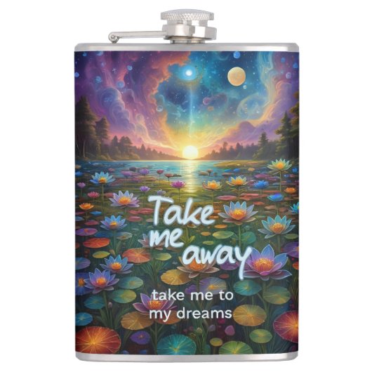 Dream Away Flachmann (Vorderseite)