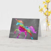 Dream Away Unicorn Karte (Gelbe Blume)