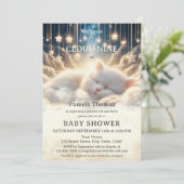 Dream Baby Cloud Nine Baby Dusche Einladung (Stehend Vorderseite)
