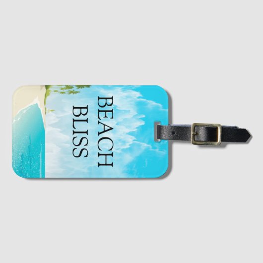 Dream Beach Bliss Gepäckanhänger (Vorderseite (Horizontal))