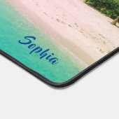 Dream Beach (personalisierter Name) Yoga Mat Schreibtischunterlage (Ecke)