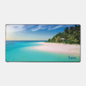 Dream Beach (personalisierter Name) Yoga Mat Schreibtischunterlage (Vorderseite)
