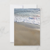 Dream Beach Wedding RSVP Card Einladung (Rückseite)