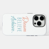 Dream Believe Achieve Case-Mate iPhone Hülle (Rückseite (Horizontal))