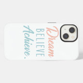 Dream Believe Achieve iPhone Hülle (Rückseite (Horizontal))