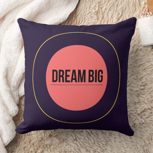 Dream Big - 90s Retro Throw Pillow | Maximalist   Kissen (Decke)