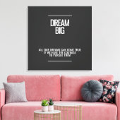 Dream Big Acrylic Wall Art Leinwanddruck (Insitu (Wohnzimmer))