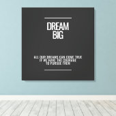Dream Big Acrylic Wall Art Leinwanddruck (Insitu (Holzboden))