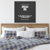Dream Big Acrylic Wall Art Leinwanddruck (Insitu (Schlafzimmer))