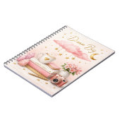 Dream Big Aesthetic Notebook 💖 Cute Pink Journal Notizblock (Linke Seite)