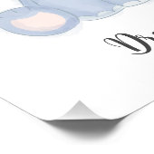 Dream Big Animal Kinderzimmer Kunst Fotodruck (Ecke)