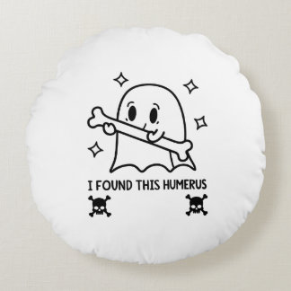 Dream Big Astronaut - Minimalistisches Weltraumabe Rundes Kissen