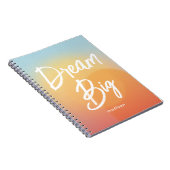 Dream Big Beautiful Summer Sky Notebook Notizblock (Rechte Seite)