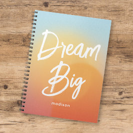 Dream Big Beautiful Summer Sky Notebook Notizblock