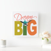 Dream BIG benutzerdefinierte Wanduhr (Zuhause)