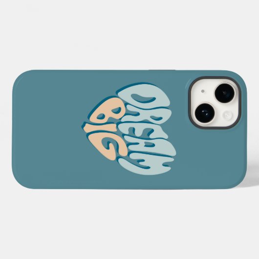 Dream Big: Blue Heart of Success Case-Mate iPhone Hülle (Rückseite (Horizontal))