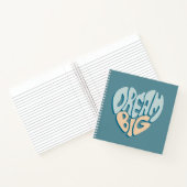 Dream Big: Blue Heart of Success Notizblock (Innenseite)