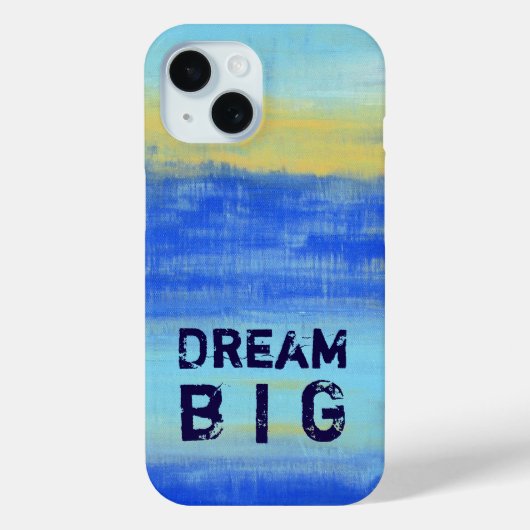 Dream Big - Blue Turquoise Nautical Abstract Art Case-Mate iPhone Hülle (Rückseite)