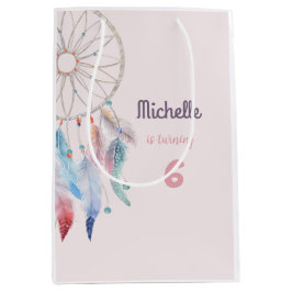 Dream Big Boho Dreamcatcher Geburtstag Mittlere Geschenktüte