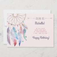 Dream Big Boho Dreamcatcher Happy Birthday