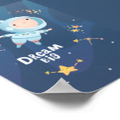 Dream Big Boy Astronaut Poster (Ecke)