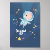 Dream Big Boy Astronaut Poster (Vorne)