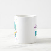 "Dream Big" Cat Sleep on Moon Inspiration Zitat Kaffeetasse (Mittel)