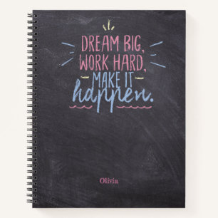 Dream Big Chalkboard Notizblock