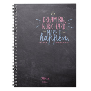Dream Big Chalkboard Notizblock