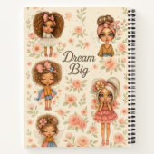 Dream Big Chibi Girls Journal Notizblock (Rückseite)