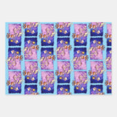 DREAM BIG CHRISTMAS REINDEER von Jeff Willis Art Geschenkpapier Set (Vorderseite)