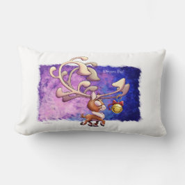 DREAM BIG CHRISTMAS REINDEER von Jeff Willis Art Lendenkissen