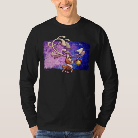DREAM BIG CHRISTMAS REINDEER von Jeff Willis Art T-Shirt (Vorderseite)