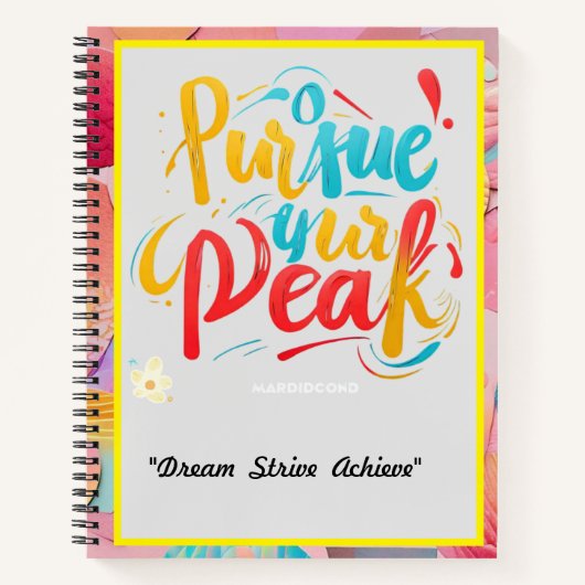 "Dream Big, Climb High" Notizblock (Vorderseite)