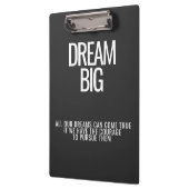Dream Big Clipboard Klemmbrett (Links)