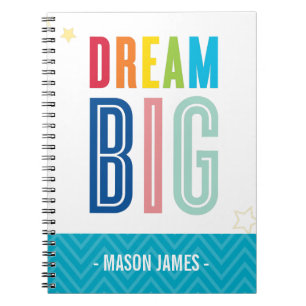 DREAM BIG coole Typografie Notizblock