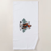 Dream Big - Cowboy Reiten Strandtuch (Vorderseite)