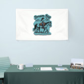 Dream Big - Cowgirl Reitpferd Banner (Messeveranstaltung)